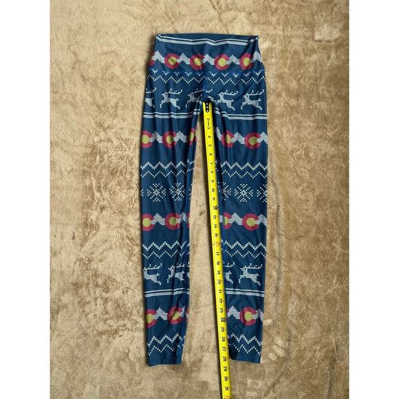 Colorado Threads Colorado Flag Leggings Yoga Pants Women’s Size Medium Snow - Picture 7 of 7